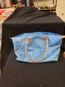 lot 1935 image: blue polka dot bag