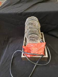 lot 1941 image: table fountain wdeco rocks