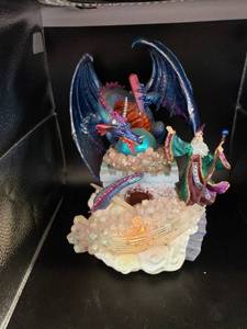 lot 1956 image: lighted dragon music box works