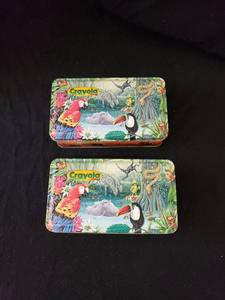 lot 2010 image: pair crayons collector tins