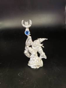 lot 2050 image: Spoontiques pewter sorcerer wcrystal