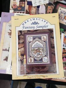 lot 2091 image: lot of cross stitch bookspatterns