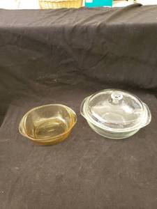 lot 2093 image: pair casseroles