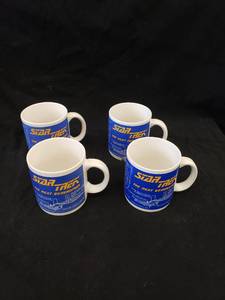 lot 2099 image: Star Trek coffee mugs set 4