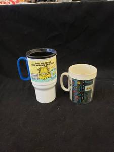 lot 2102 image: garfieldpac man cups