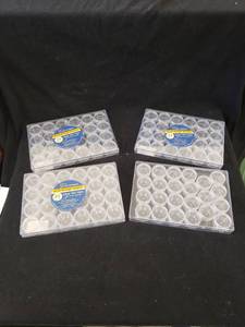 lot 2104 image: l9t of 4 bead storage boxes