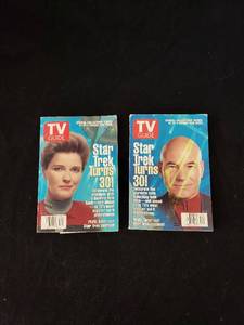 lot 2153 image: pair Star Trek TV guides