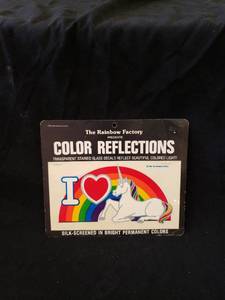 lot 2156 image: 1981 unicorn decal