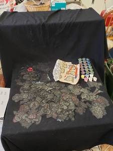 lot 2158 image: huge lot of stained glass ornament making stuff
