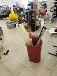 lot 2197 image: kitchen trashcan full of stuff