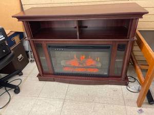 lot 4953 image: fireplace entertainment center