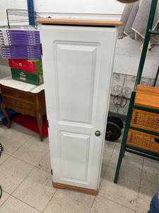lot 4963 image: white storage cabinet