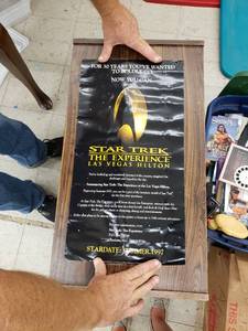 lot 4989 image: pair Star Trek Hilton Las Vegas posters