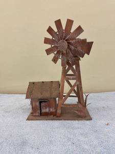lot 8099 image: metal wind mill