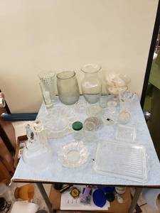 lot 8161 image: lot of clear glasscrystal