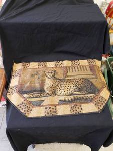 lot 1928 image: leopard rug