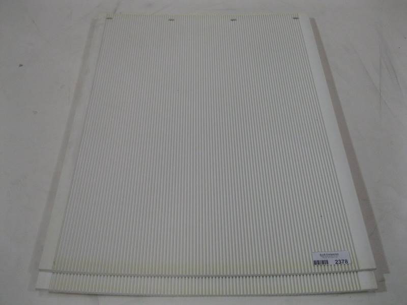 lot 2378 image: Mud Flaps 30 x 24 Ribbed White Set of 2