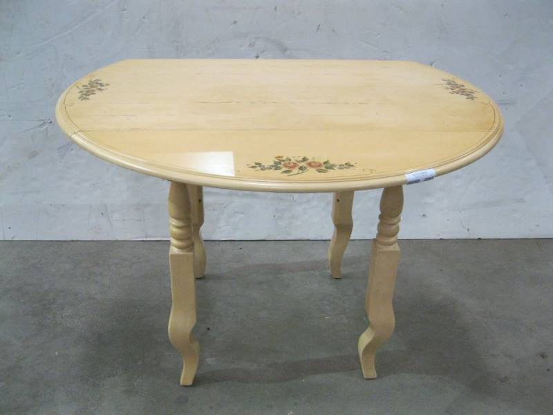 lot 1981 image: Drop Leaf Kitchen Table