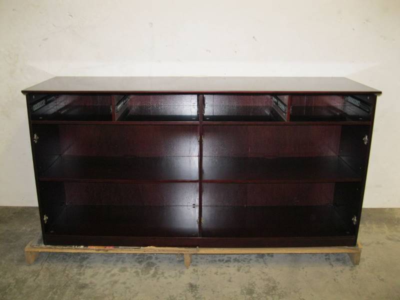 lot 1986 image: 72 Buffet Cabinet Shell Mahogany