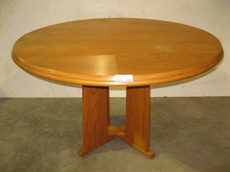 lot 1982 image: 48 Round Dining Table