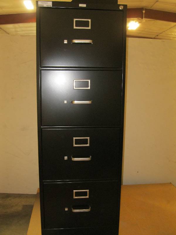 lot 1974 image: HON Brand 4 Drawer Legal File Cabinet