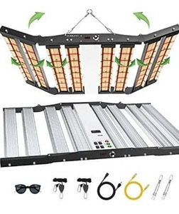 lot 5326 image: SONLIPO SPC6500 LED Grow Light 650W, 6x6 ft Coverage with 2928 Samsung LEDs Sunlike Full Spectrum with UV & IR, Dimmable Daisy Chain Timer VEG & Bloom Grow Lamp Hydroponic Indoor Plants Seeding Flower Retail$ 471.99