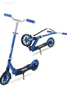lot 5339 image: AODI Kick Scooter for Adults and Kids, Scooter with 2 Big Wheels - Adjustable HandlebarsShock Absorption Mechanism Design Folding Scooters for Ages 6 Years Riders up to 220 lbs