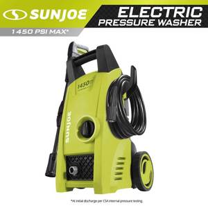 lot 5344 image: Sun Joe - Electric Pressure Washer - Green & Black