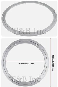 lot 5359 image: TamBee 500mm Lazy Susan 20 Inch Aluminum Bearing Metal Rotating Turntable Swivel