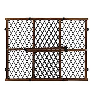 lot 5370 image: Position & Lock Baby Gate, Pressure-Mounted, Farmhouse Collection (B075XQ2XYV)