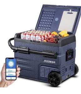 lot 5386 image: BODEGA 12 Volt Refrigerator, RV Portable Freezer, Car Fridge Dual Zone APP Control, 59 Quart55L-4-68 RV Electric Compressor Cooler 1224V DC and 100-240V AC for Outdoor, Camping, Vehicles, Travel, RV (NO USB)
