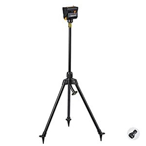 lot 8079 image: Melnor 65115-AMZ MiniMax Turbo Oscillating Sprinkler on Tripod with QuickConnect Product Adapter Amazon Bundle (B082XWSQBK)