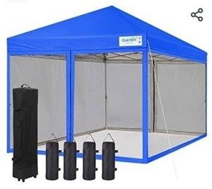 lot 8091 image: Quictent 10x10 Ez pop up Canopy Tent