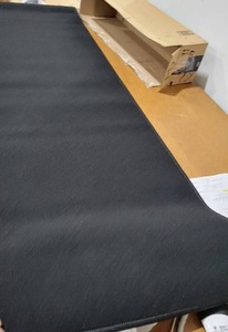 lot 8094 image: 26 x 72 Black Runner Rug