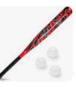 lot 8087 image: David Ortiz Big Papi Plastic Bat and Balls