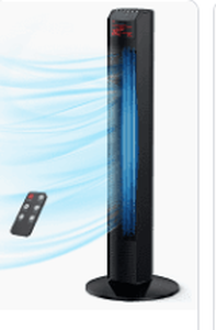 lot 8097 image: 36 inch Tower Fan Black