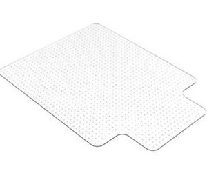 lot 8106 image: HOMEK Office Chair Mat for Carpeted Floors - Clear Carpet Chair Mat with Lip 48x 36x 0.09