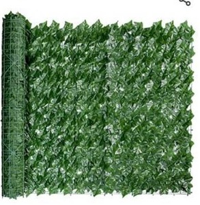 lot 8112 image: Bybeton Artificial Ivy Privacy Fence Screen, 40 X 120 UV-Anti Fake Leaves Vines Grass Wall for Patio Balcony Privacy, Garden, Backyard Greenery Wall Backdrop and Fence Decor.