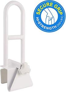 lot 8141 image: Vaunn Medical Adjustable Bathtub Safety Rail Shower Grab Bar Handle