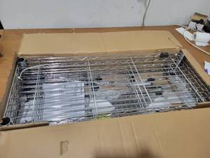 lot 8154 image: 4 tier wire shelf