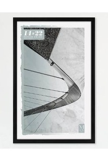 lot 5411 image: MCS Gallery Foundation Poster Frame, Black , 14 x 22