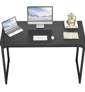 lot 5418 image: Computer Desk 47 Modern Sturdy Office Desk PC Laptop Notebook Study Writing Table for Home Office Workstation, Black
