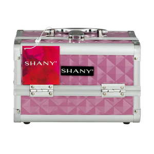 lot 5432 image: Shany Pink Mania Makeup Train Case With Mirror 1.0 CT