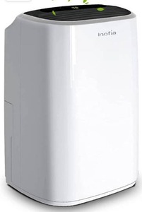 lot 5434 image: Inofia 30 Pints Dehumidifiers for Home Basements with Continuous Drain Hose Outlet and 4-Pint Water Bucket, Intelligent Humidity Control for Bedroom Bathroom Garage and Rooms up to 1056 sq. ft.