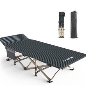 lot 5447 image: ATORPOK Camping Cot for Adults Comfortable, Tent Folding Cot for Sleeping, Lightweight Folding Bed with Carry Bag for Kids Supports 450 lbs, Office Nap and Beach Vacation