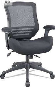 lot 5473 image: BOLISS Ergonomic Office Computer Desk Chair Height Adjusting Arm Waist Support Function,400 lbs - Black