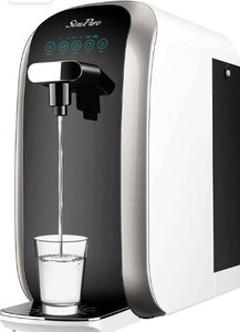 lot 5505 image: SimPure Y7 UV Countertop Reverse Osmosis Water Filtration Purification System, 4 Stage RO Water Filter, Bottleless Water Dispenser, 5 1 Pure to Drain, BPA Free (No Installation Required)