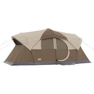 lot 5506 image: Coleman Weathermaster 10-Person Cabin Tent, 17 ft. x 9 ft.