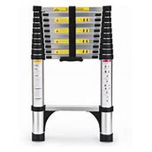 lot 5440 image: Boweiti 2.6m Single Telescopic Ladder