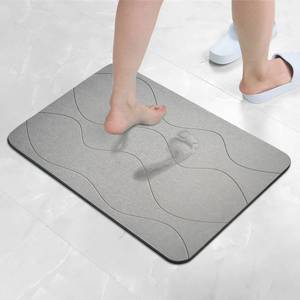 lot 5460 image: Bath Stone By WOLMAZEN, Super Absorbent Diatomaceous Earth Quick Dry Bath Mat